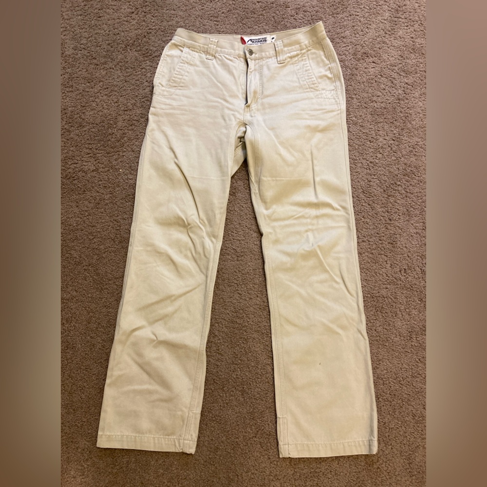 Mountain Khakis Light Tan Pants 31x32 Slim Fit